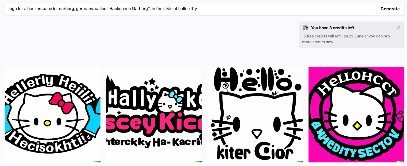 Neues Logo halluzinieren lassen